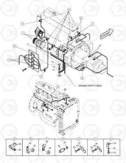 1700 ELECTRIC WIRING(2)-ENGINE SOLAR 220LC-V, Doosan