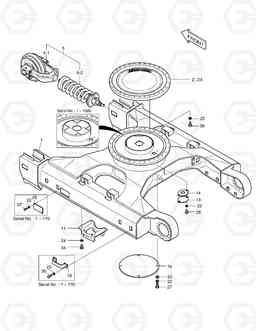 2100 TRACK FRAME SOLAR 220LC-V, Doosan