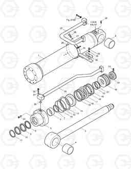 4280 BOOM CYLINDER(L.H)-LOCK VALVE SOLAR 220LC-V, Doosan