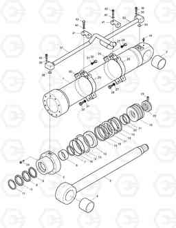 4310 BOOM CYLINDER(L.H)-ARTI.BOOM SOLAR 220LC-V, Doosan