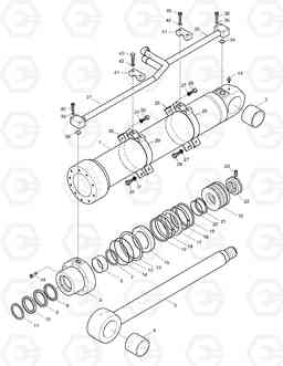 4320 BOOM CYLINDER(R.H)-ARTI.BOOM SOLAR 220LC-V, Doosan