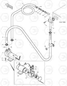 6130 FUEL FILLER PUMP ASS'Y SOLAR 220LC-V, Doosan