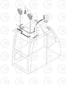 6140 CABIN LAMP ASS'Y SOLAR 220LC-V, Doosan