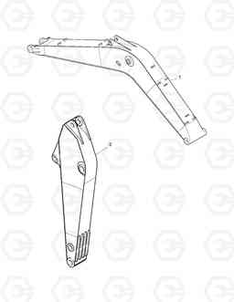 6310 FRONT FOR BREAKER SOLAR 220LC-V, Doosan