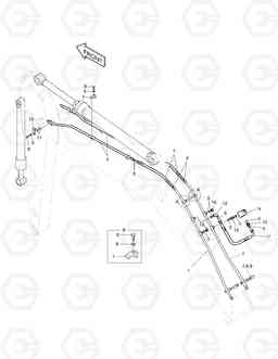 6620 BOOM PIPING-ONE WAY SOLAR 220LC-V, Doosan