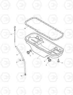 010 OIL PAN SOLAR 130W-V, Doosan