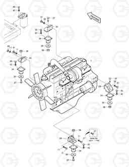 1110 ENGINE MOUNTING SOLAR 130W-V, Doosan