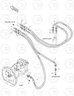 1302 STEERING PIPING SOLAR 130W-V, Doosan