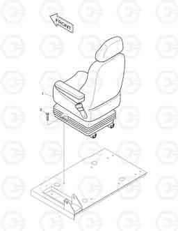 1542 SEAT MOUNTING-EXCEPT EUROPE & U.S.A SOLAR 130W-V, Doosan