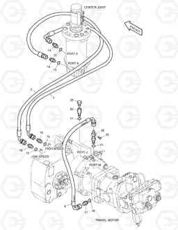 2205 PROPELLING PIPING(2)-GEARSHIFT,TEST PORT SOLAR 130W-V, Doosan