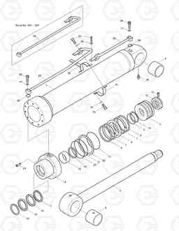 4421 BOOM CYLINDER-L.H. SOLAR 130W-V, Doosan