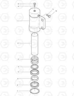 4480 CHOCKING CYLINDER SOLAR 130W-V, Doosan