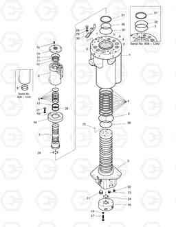 4561 CENTER JOINT-OUTRIGGER(OPT.) SOLAR 130W-V, Doosan