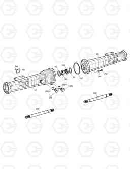 4762 AXLE CASING - REAR AXLE SOLAR 130W-V, Doosan