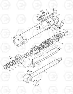 4830 ARM CYLINDER-ARTI. BOOM FOR LOCK VALVE SOLAR 130W-V, Doosan