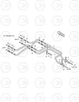 6122 FRONT OUTRIGGER PIPING(1)-BOLTING TYPE SOLAR 130W-V, Doosan
