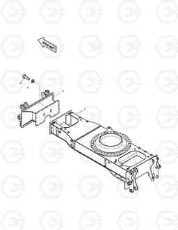 6182 CHASSIS FRAME-FRONT DOZER(BOLTING TYPE) SOLAR 130W-V, Doosan