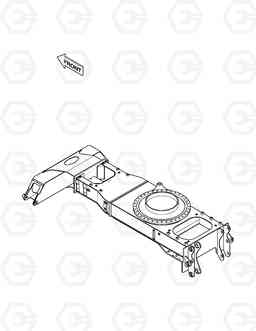 6260 CHASSIS FRAME-F/OUTRIGGER WELDING SOLAR 130W-V, Doosan