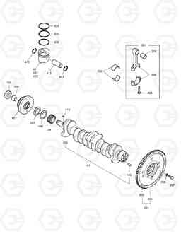 004 CRANK SHAFT SOLAR 130W-V, Doosan