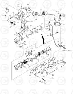 013 INTAKE & EXHAUST MANIFOLD SOLAR 130W-V, Doosan