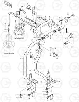 1270 OIL COOLER PIPING(2) SOLAR 130W-V, Doosan