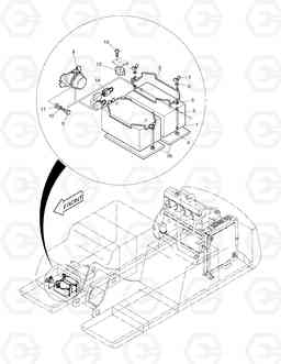 1660 ELECTRIC PARTS(5)-BATTERY SOLAR 130W-V, Doosan