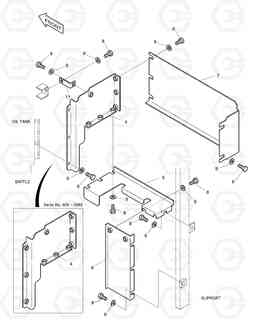 1830 BAFFLE ASS'Y(2) SOLAR 130W-V, Doosan