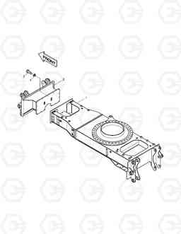 6180 CHASSIS FRAME-FRONT DOZER(BOLTING TYPE) SOLAR 130W-V, Doosan