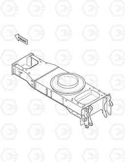 6250 CHASSIS FRAME-REAR DOZER.OUTRIGGER SOLAR 130W-V, Doosan