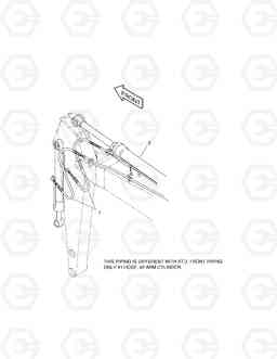 6710 FRONT PIPING-BOOM4.3m+ARM3.0m SOLAR 130W-V, Doosan