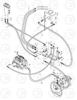 7070 MAIN PIPING-ROTATION & TILTING SOLAR 130W-V, Doosan