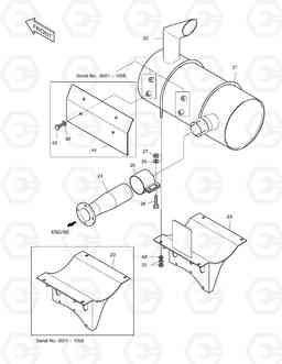 1140 MUFFLER SOLAR 130-V, Doosan