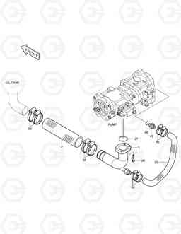 1210 OIL COOLER PIPING(1) SOLAR 130-V, Doosan