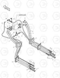 2170 TRAVEL PIPING SOLAR 130-V, Doosan