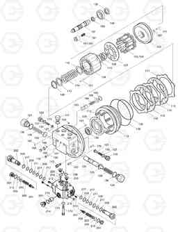 4165 TRAVEL MOTOR SOLAR 130-V, Doosan