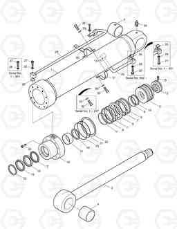 4240 BOOM CYLINDER-R.H SOLAR 130-V, Doosan
