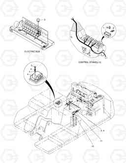 6141 TRAVEL/SWING ALARM ASS'Y SOLAR 130-V, Doosan