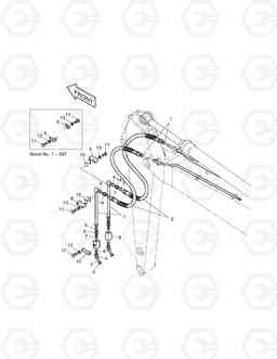 6510 ARM PIPING-4.6B + 2.5A(ONE WAY) SOLAR 130-V, Doosan