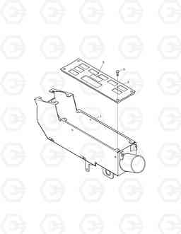 6650 STAND ASS'Y-DOZER SOLAR 130-V, Doosan