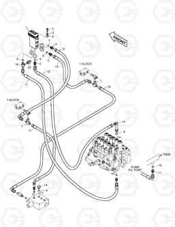 6680 PILOT PIPING-PEDAL(BREAKER) SOLAR 130-V, Doosan