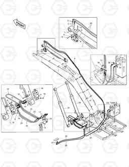 6870 LOCK VALVE PIPING-BOOM 4.6m-E.D SOLAR 130-V, Doosan