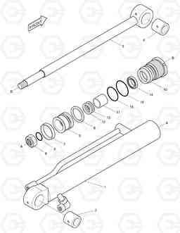 4290 ARM CYLINDER SOLAR 010, Doosan