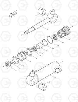 4320 DOZER CYLINDER SOLAR 010, Doosan