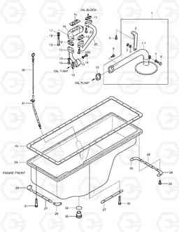 019 OIL PIPE & OIL PAN SOLAR 290LL, Doosan