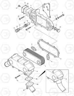 021 OIL COOLER SOLAR 290LL, Doosan