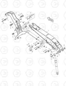 3110 ARM & HEEL ASS'Y SOLAR 290LL, Doosan