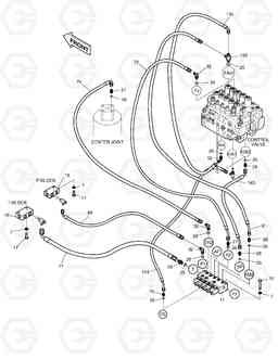 6151 PILOT PIPING(3-1)-W/O CAB. RISER SOLAR 290LL, Doosan