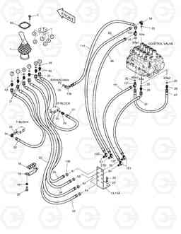 6161 PILOT PIPING(4-1)-W/O CAB. RISER SOLAR 290LL, Doosan