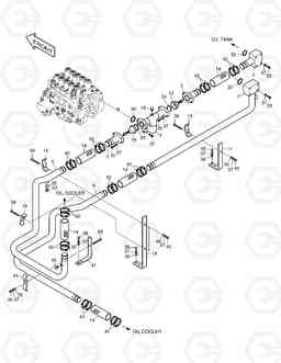 1210 OIL COOLER PIPING(1) SOLAR 220LL, Doosan