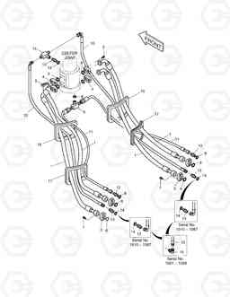 2170 TRAVEL PIPING SOLAR 220LL, Doosan